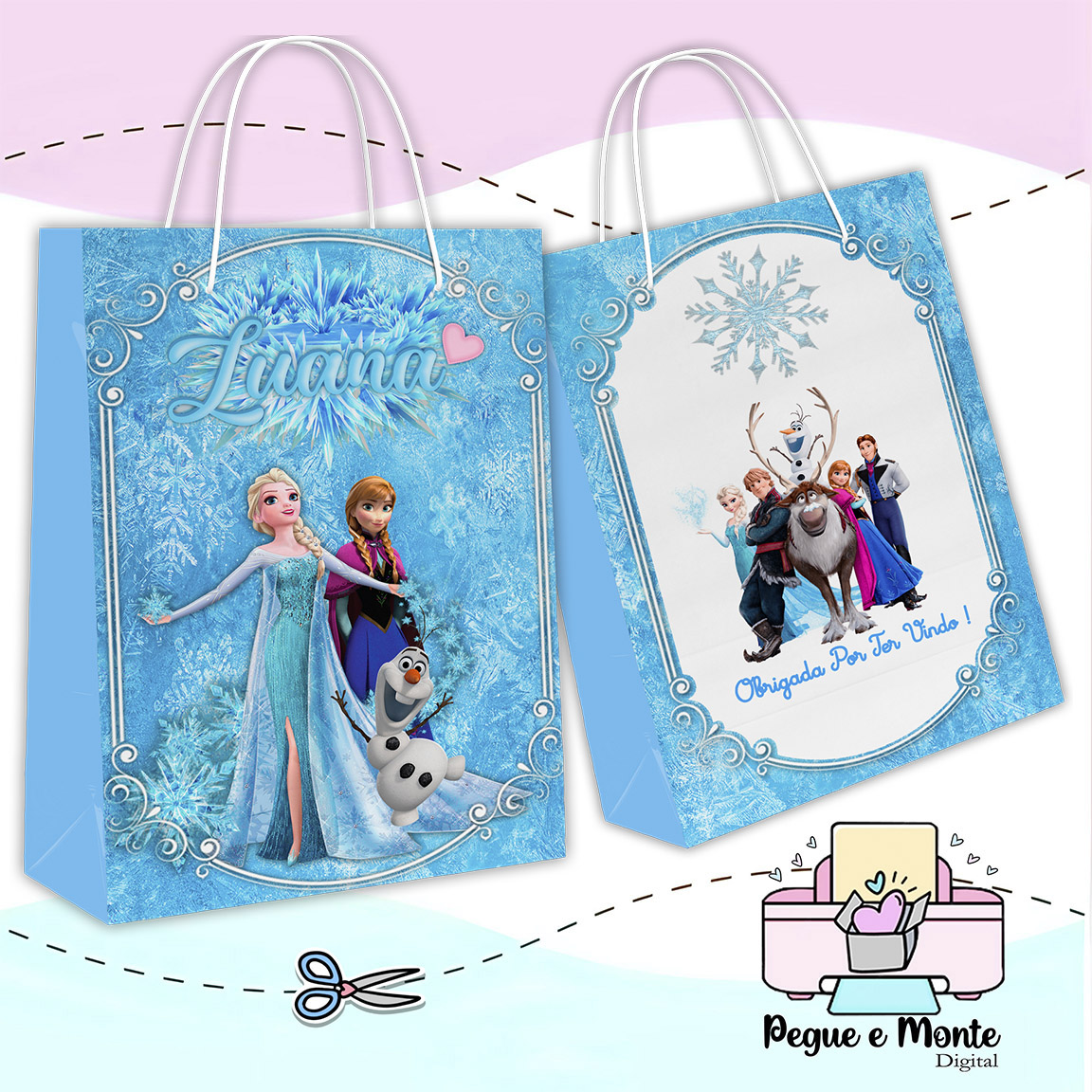 Sacolinha Personalizada Frozen