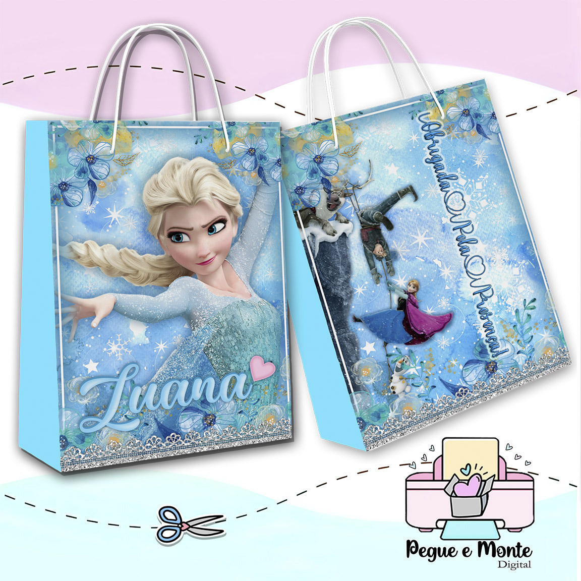 Sacolinha Personalizada Frozen