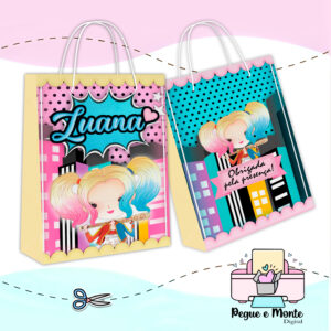 Sacolinha Personalizada Arlequina