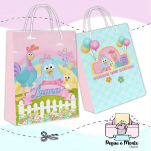 Sacolinha Personalizada Galinha Pintadinha
