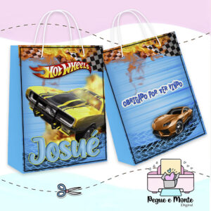 Sacolinha Personalizada Carrinhos
