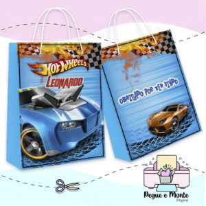 Sacolinha Personalizada Carrinhos