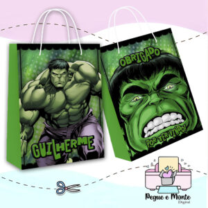 Sacolinha Personalizada Hulk