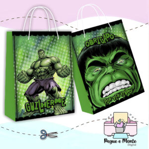 Sacolinha Personalizada Hulk