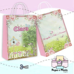 Sacolinha Personalizada Jardim Encantado