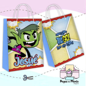 Sacolinha Personalizada Jovens Titans