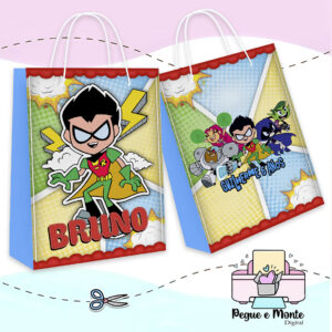 Sacolinha Personalizada Jovens Titans