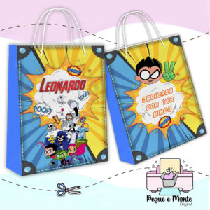 Sacolinha Personalizada Jovens Titans