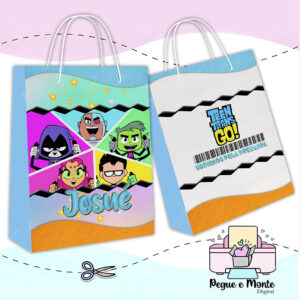 Sacolinha Personalizada Jovens Titans