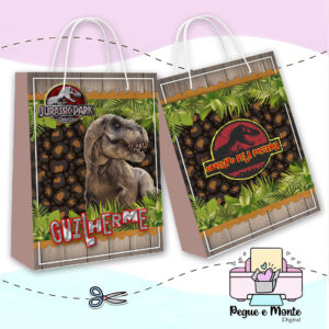 Sacolinha Personalizada Jurassic Park