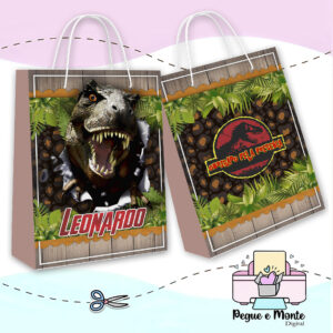 Sacolinha Personalizada Jurassic Park