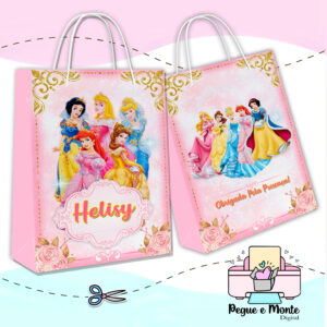 Sacolinha Personalizada As Princesas