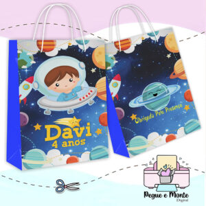 Sacolinha Personalizada Astronauta