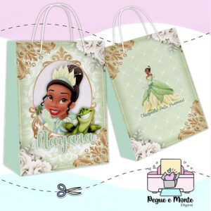 Sacolinha Personalizada A Princesa e o Sapo