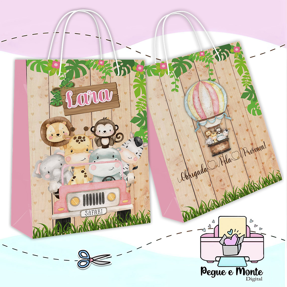 Sacolinha Personalizada Safari