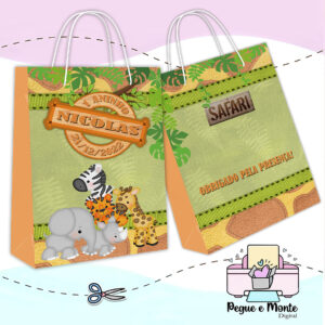 Sacolinha Personalizada Safari
