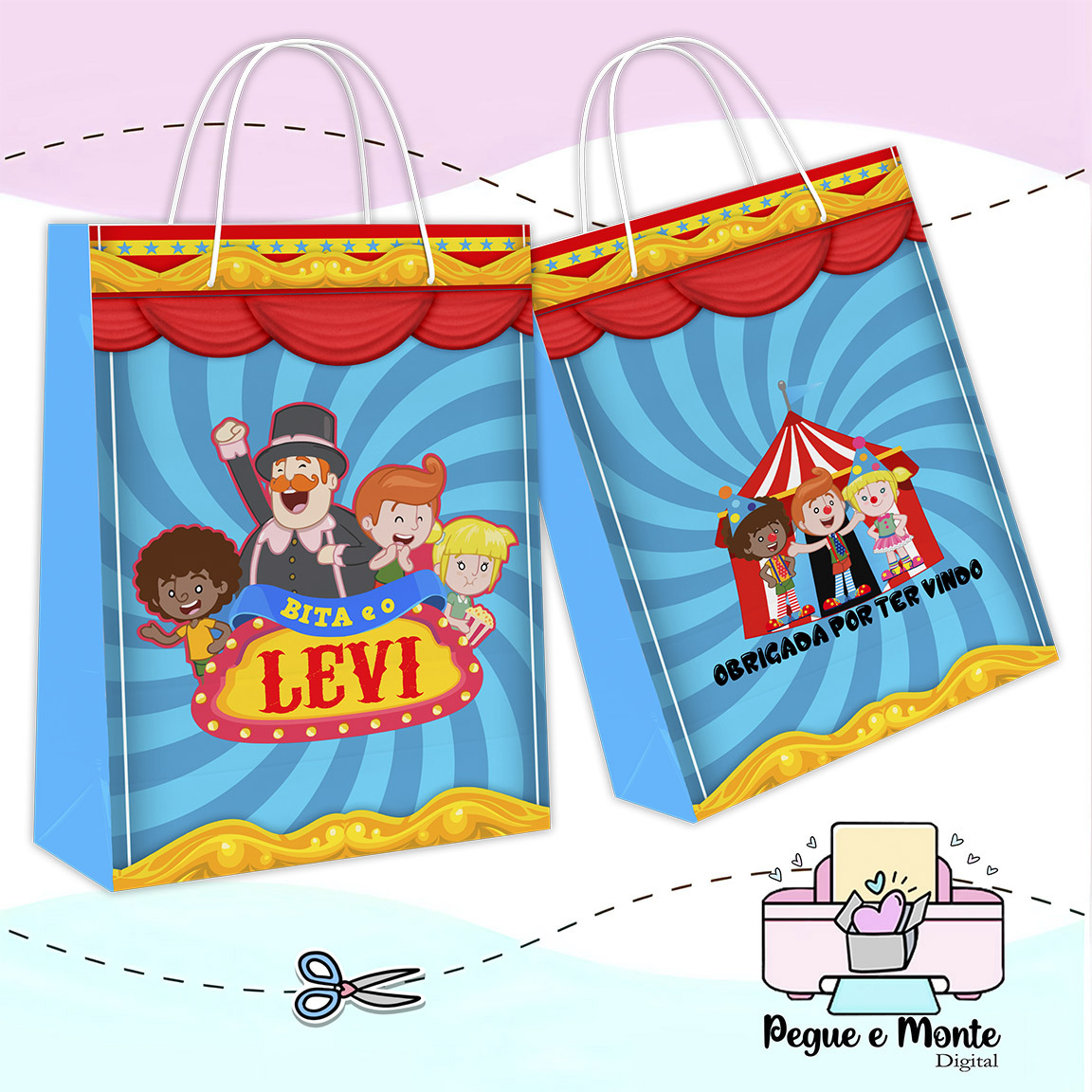 Sacolinha Personalizada B I T A Circo