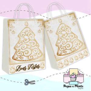 Sacolinha Personalizada Boas Festas