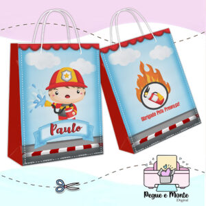 Sacolinha Personalizada Bombeiro
