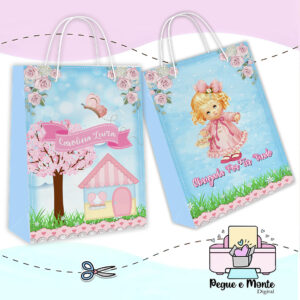 Sacolinha Personalizada Jardim de Boneca