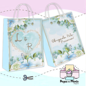 Sacolinha Personalizada Floral