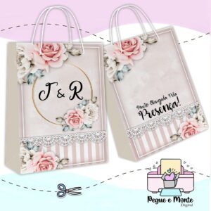 Sacolinha Personalizada Floral