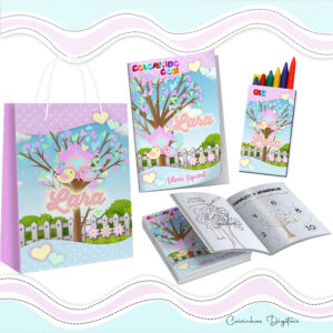 Kit Colorir Jardim de Passarinho
