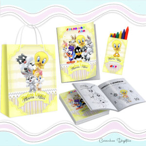 Kit Colorir Looney Tunes