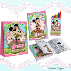 Kit Colorir Minnie Safari