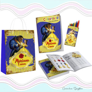 Kit Colorir A Bela e a Fera
