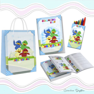Kit Colorir Patinhos Bento e Totó