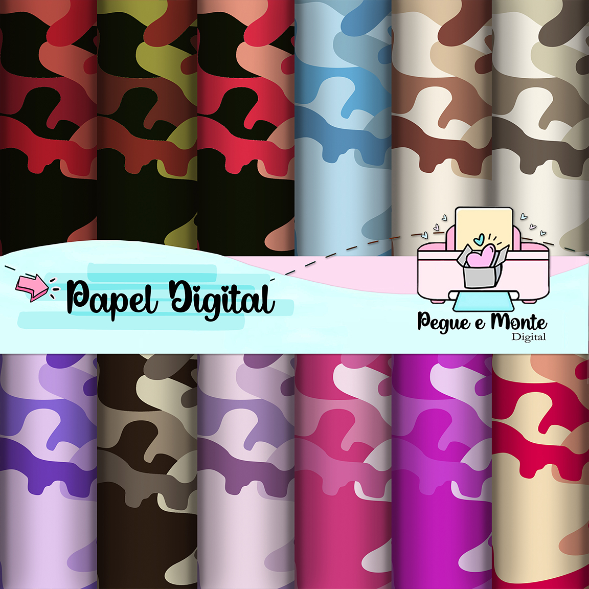 Papel Digital Camuflado