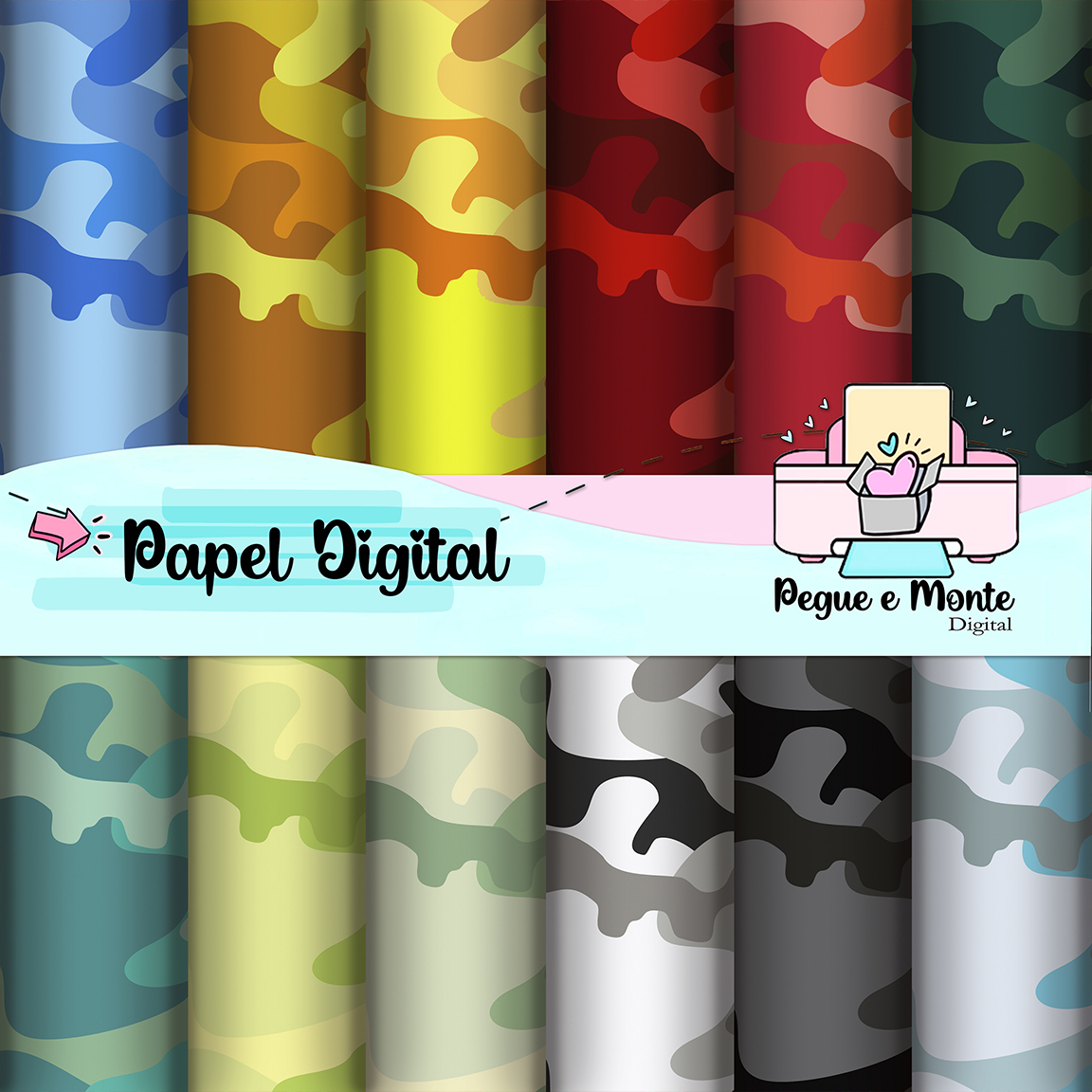 Papel Digital Camuflado