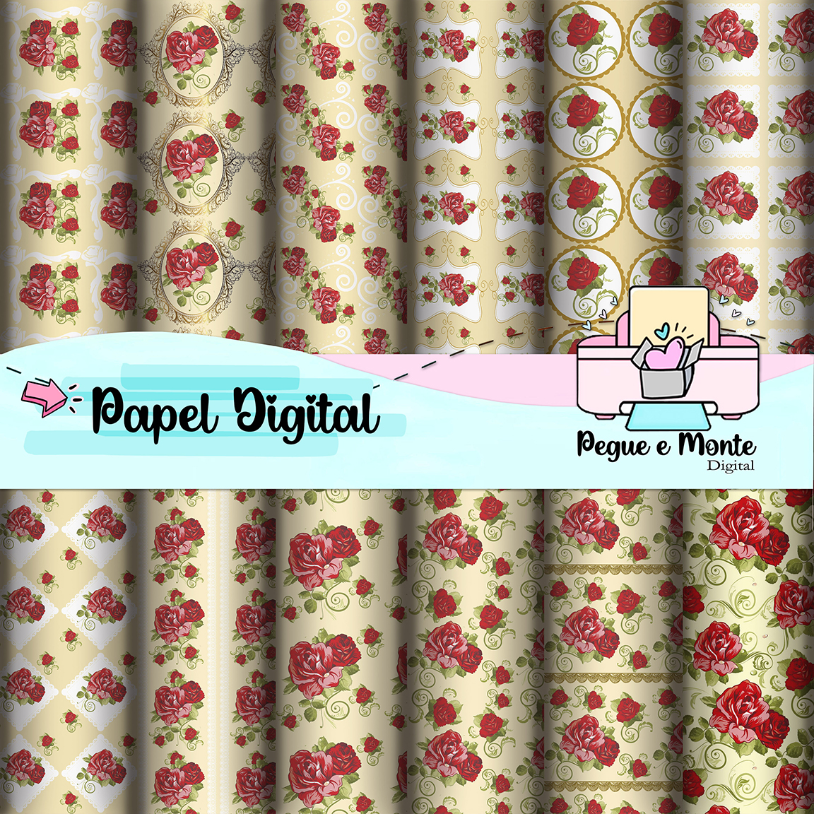 Papel Digital Floral