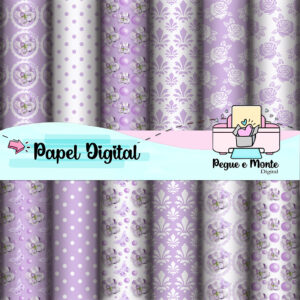 Papel Digital Floral Arabesco