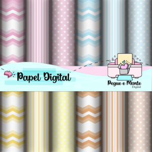 Papel Digital Candy Color