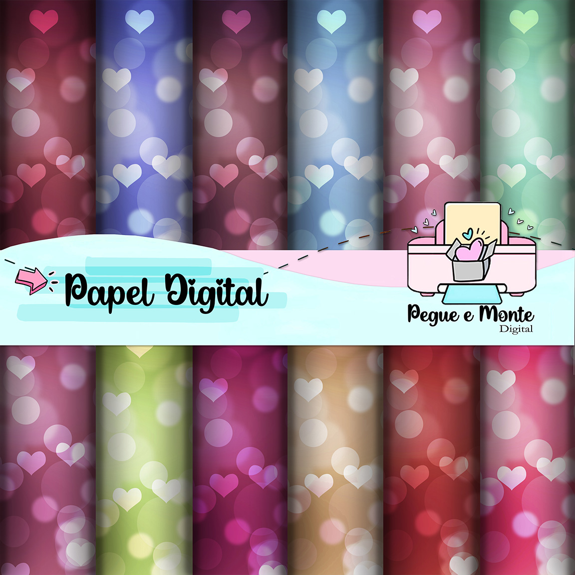 Papel Digital Coração