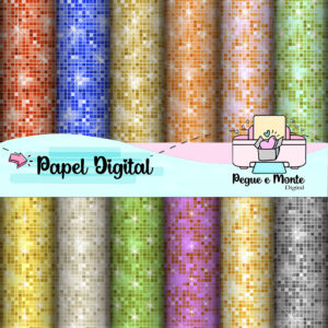 Papel Digital Balada Glitter