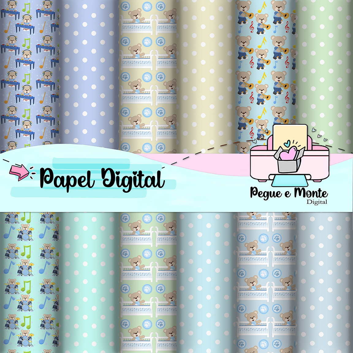 Papel Digital Ursinho