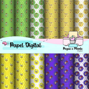 Papel Digital Galinha Pintadinha