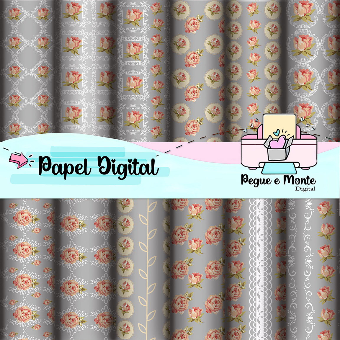Papel Digital Floral