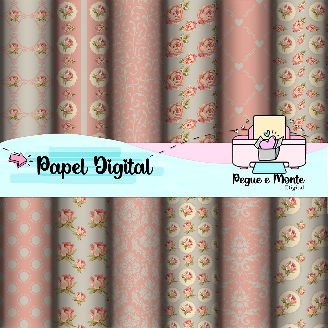 Papel Digital Shabby Chic