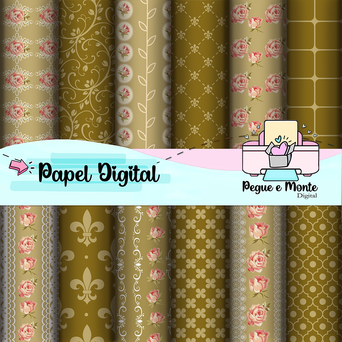 Papel Digital Floral