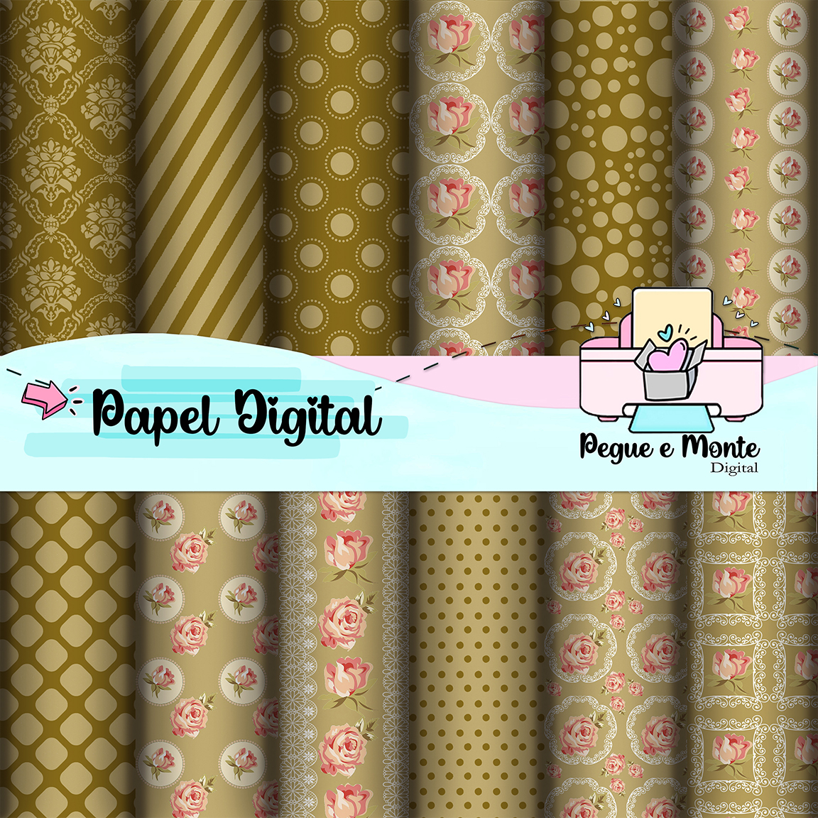 Papel Digital Floral