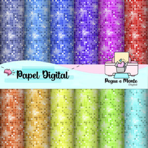 Papel Digital Glitter