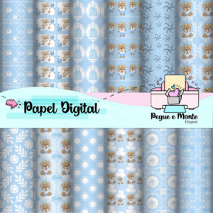 Papel Digital Ursinho Cute