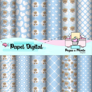 Papel Digital Ursinho Cute
