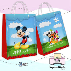 Sacolinha Personalizada Mickey e seus Amigos