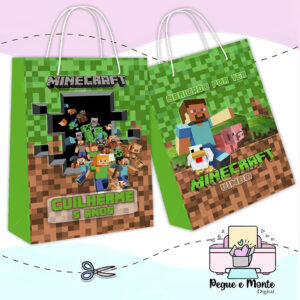 Sacolinha Personalizada Minecraft