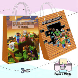 Sacolinha Personalizada Minecraft